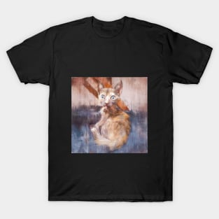 Funny Cat Reaction | Artwork + Photography by Artist Haitam Ouahabi T-Shirt